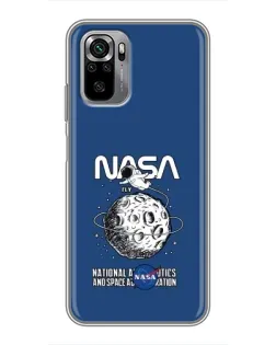 Чохол для Xiaomi Redmi Note 10S з картинкою «NASA — місячна місія» Чохол для Xiaomi Redmi Note 10S з картинкою «NASA — місячна місія»