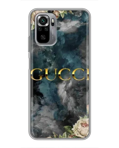 Чехол для Xiaomi Redmi Note 10S с картинкой «Абстрактные цветы Gucci»