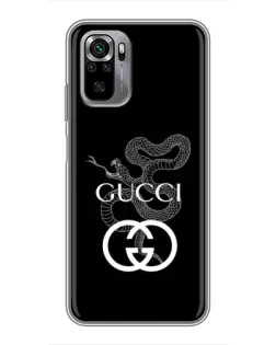Чохол для Xiaomi Redmi Note 10S з картинкою «Gucci — срібна змія»