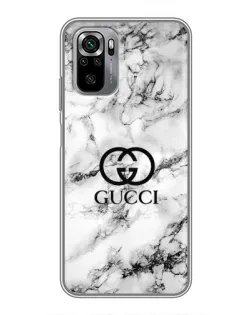Чохол для Xiaomi Redmi Note 10S з картинкою «Gucci — мармуровий шик»