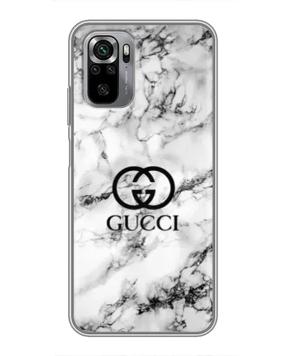 Чехол для Xiaomi Redmi Note 10S с картинкой «Gucci — мраморный шик»