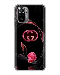 Чохол для Xiaomi Redmi Note 10S з картинкою «Gucci — неонова троянда»