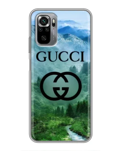 Чехол для Xiaomi Redmi Note 10S с картинкой «Gucci — горный пейзаж»