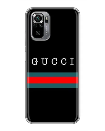 Чехол для Xiaomi Redmi Note 10S с картинкой «Gucci — красный пояс»