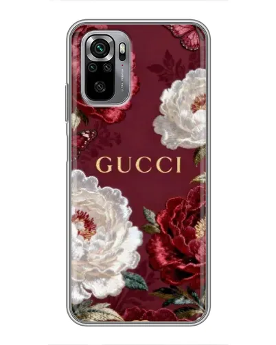 Чехол для Xiaomi Redmi Note 10S с картинкой «Gucci — бордовые розы» Чехол для Xiaomi Redmi Note 10S с картинкой «Gucci — бордовые розы»