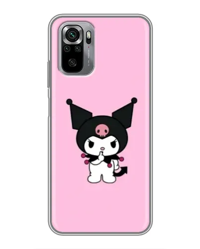 Чехол для Xiaomi Redmi Note 10S с картинкой «Kuromi — розовая нежность»