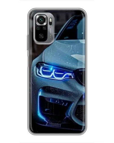 Чехол для Xiaomi Redmi Note 10S с картинкой «Взгляд BMW с синими фарами» Чехол для Xiaomi Redmi Note 10S с картинкой «Взгляд BMW с синими фарами»