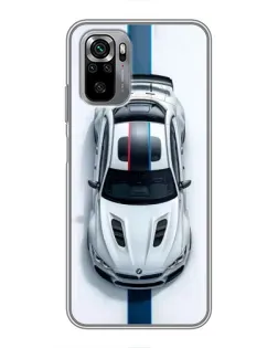 Чехол для Xiaomi Redmi Note 10S с картинкой «Вид сверху — BMW M» Чехол для Xiaomi Redmi Note 10S с картинкой «Вид сверху — BMW M»