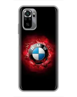 Чехол для Xiaomi Redmi Note 10S с картинкой «Логотип BMW — вспышка» Чехол для Xiaomi Redmi Note 10S с картинкой «Логотип BMW — вспышка»