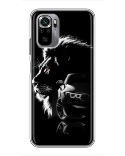 Чехол для Xiaomi Redmi Note 10S с картинкой «BMW и лев» Чехол для Xiaomi Redmi Note 10S с картинкой «BMW и лев»