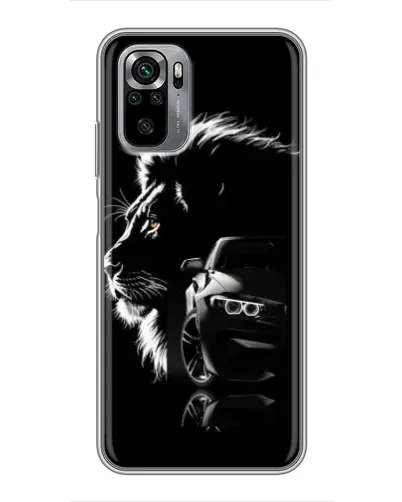 Чехол для Xiaomi Redmi Note 10S с картинкой «BMW и лев» Чехол для Xiaomi Redmi Note 10S с картинкой «BMW и лев»