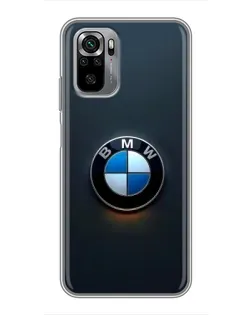 Чехол для Xiaomi Redmi Note 10S с картинкой «Логотип BMW — минимализм» Чехол для Xiaomi Redmi Note 10S с картинкой «Логотип BMW — минимализм»