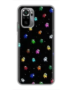 Чехол для Xiaomi Redmi Note 10S с картинкой «Экипаж Among Us»
