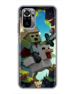 Чехол для Xiaomi Redmi Note 10S с картинкой «Стив и гусь»