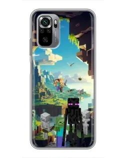 Чехол для Xiaomi Redmi Note 10S с картинкой «Эндермен в лесу» Чехол для Xiaomi Redmi Note 10S с картинкой «Эндермен в лесу»