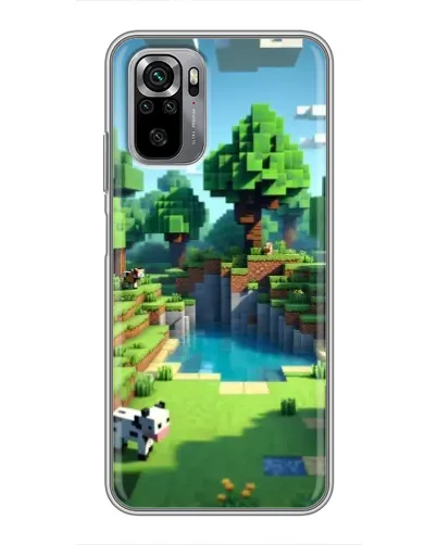 Чехол для Xiaomi Redmi Note 10S с картинкой «Minecraft летний день»