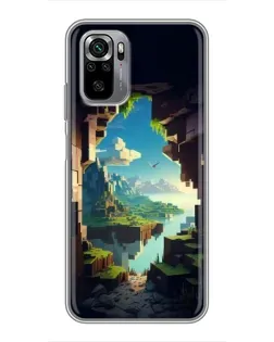 Чехол для Xiaomi Redmi Note 10S с картинкой «Вид из пещеры» Чехол для Xiaomi Redmi Note 10S с картинкой «Вид из пещеры»