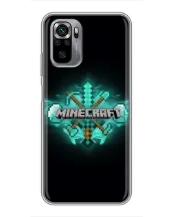 Чехол для Xiaomi Redmi Note 10S с картинкой «Minecraft Diamond лого» Чехол для Xiaomi Redmi Note 10S с картинкой «Minecraft Diamond лого»