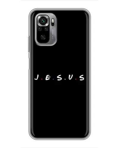 Чехол для Xiaomi Redmi Note 10S с картинкой «Точки веры J.E.S.U.S.»