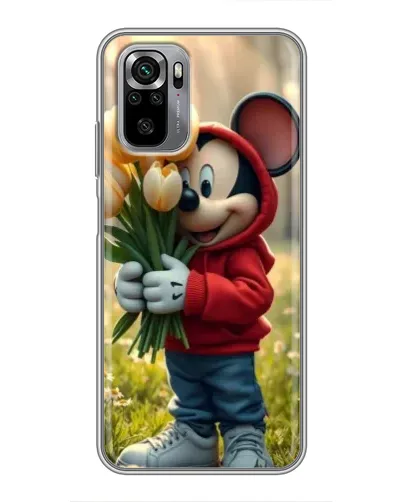 Чехол для Xiaomi Redmi Note 10S с картинкой «Микки с тюльпанами» Чехол для Xiaomi Redmi Note 10S с картинкой «Микки с тюльпанами»