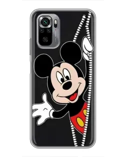 Чехол для Xiaomi Redmi Note 10S с картинкой «Микки раздвигает стены» Чехол для Xiaomi Redmi Note 10S с картинкой «Микки раздвигает стены»
