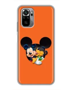 Чехол для Xiaomi Redmi Note 10S с картинкой «Сердце Микки Минни» Чехол для Xiaomi Redmi Note 10S с картинкой «Сердце Микки Минни»