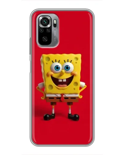 Чехол для Xiaomi Redmi Note 10S с картинкой «Спанч Боб на красном» Чехол для Xiaomi Redmi Note 10S с картинкой «Спанч Боб на красном»