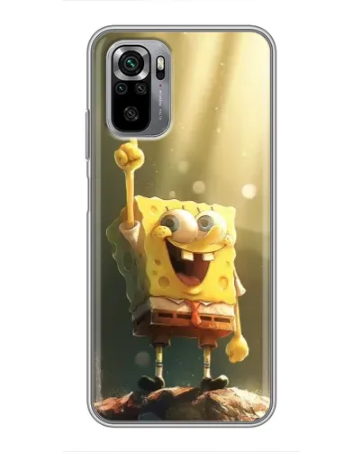 Чехол для Xiaomi Redmi Note 10S с картинкой «Сияющий Спанч Боб» Чехол для Xiaomi Redmi Note 10S с картинкой «Сияющий Спанч Боб»