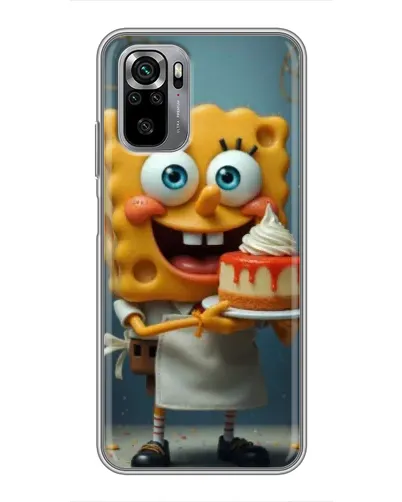 Чехол для Xiaomi Redmi Note 10S с картинкой «Повар Спанч Боб» Чехол для Xiaomi Redmi Note 10S с картинкой «Повар Спанч Боб»