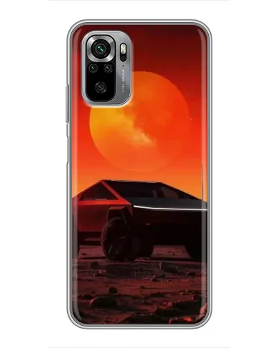 Чехол для Xiaomi Redmi Note 10S с картинкой «Cybertruck на Марсе»
