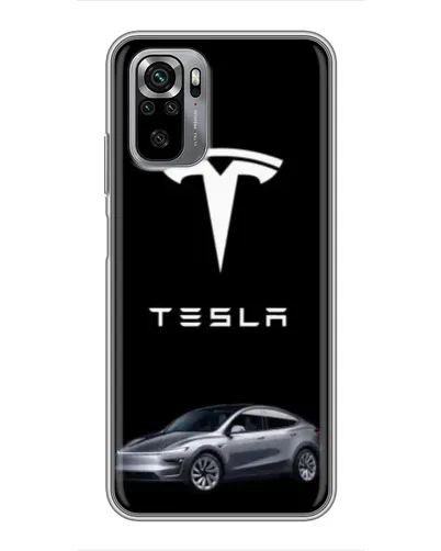 Чехол для Xiaomi Redmi Note 10S с картинкой «Tesla Model Y»