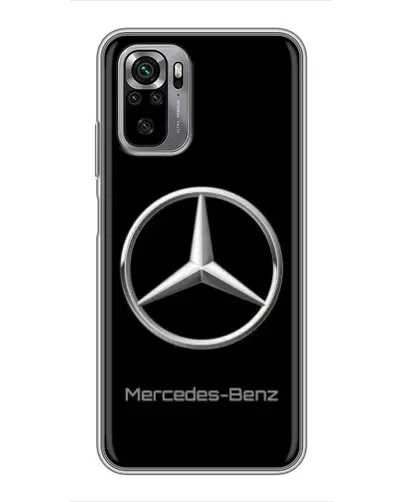 Чехол для Xiaomi Redmi Note 10S с картинкой «Mercedes Silver Logo»