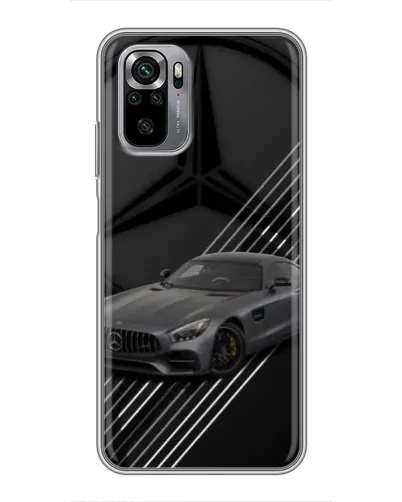Чехол для Xiaomi Redmi Note 10S с картинкой «Mercedes AMG — графика»