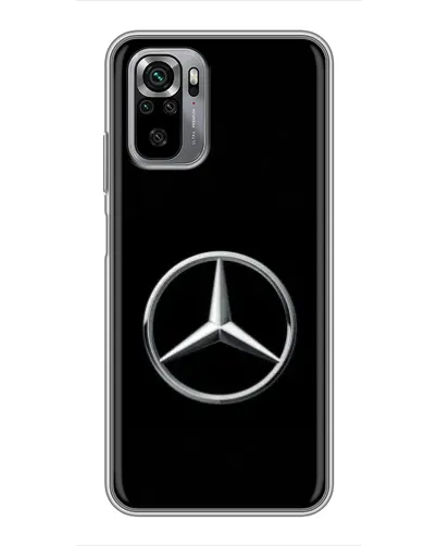 Чехол для Xiaomi Redmi Note 10S с картинкой «Mercedes классический лого»