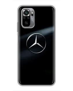 Чехол для Xiaomi Redmi Note 10S с картинкой «Mercedes на металле» Чехол для Xiaomi Redmi Note 10S с картинкой «Mercedes на металле»