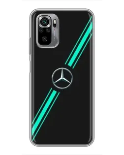 Чехол для Xiaomi Redmi Note 10S с картинкой «Спортивные линии Mercedes» Чехол для Xiaomi Redmi Note 10S с картинкой «Спортивные линии Mercedes»