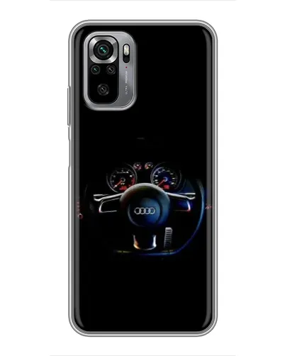 Чехол для Xiaomi Redmi Note 10S с картинкой «Салон Audi — руль»