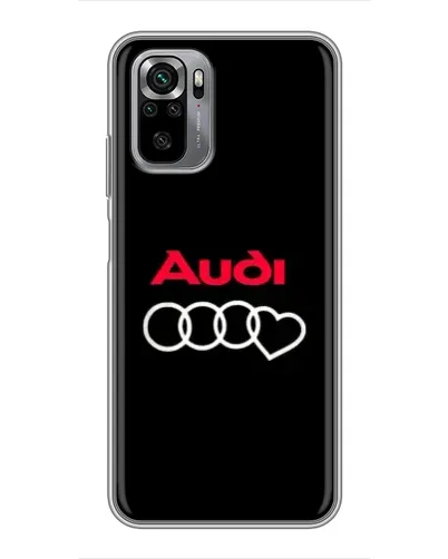Чехол для Xiaomi Redmi Note 10S с картинкой «Логотип Audi Heart»