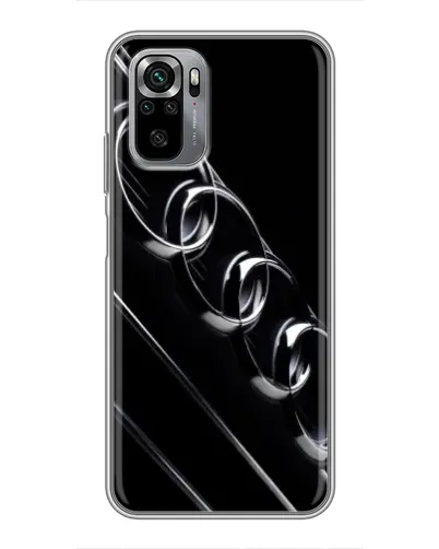 Чехол для Xiaomi Redmi Note 10S с картинкой «Audi — абстрактные кольца»