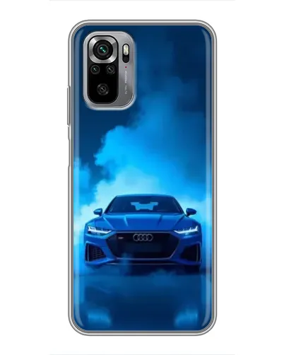 Чехол для Xiaomi Redmi Note 10S с картинкой «Audi — голубая энергия»