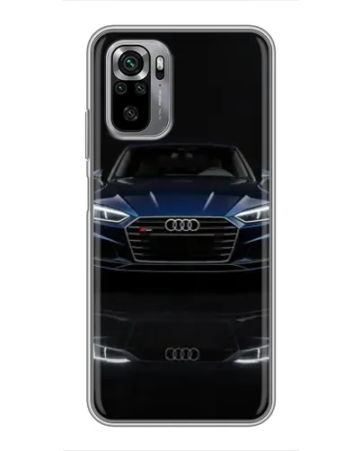 Чехол для Xiaomi Redmi Note 10S с картинкой «Audi — ночное отражение»