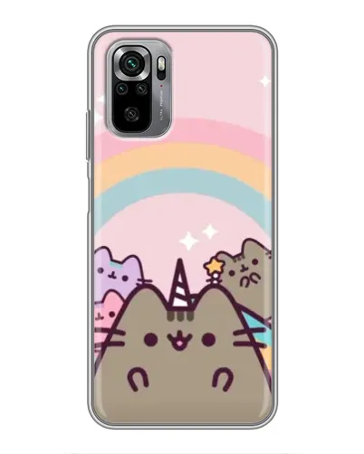 Чехол для Xiaomi Redmi Note 10S с картинкой «Единорог Pusheen»