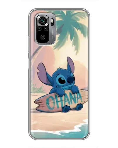 Чехол для Xiaomi Redmi Note 10S с картинкой «Стич на серфе»