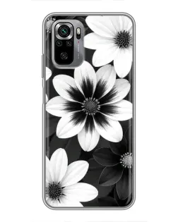 Чехол для Xiaomi Redmi Note 10S с картинкой «Монохромные астры» Чехол для Xiaomi Redmi Note 10S с картинкой «Монохромные астры»
