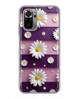 Чехол для Xiaomi Redmi Note 10S с картинкой «Ромашки на фиолетовом» Чехол для Xiaomi Redmi Note 10S с картинкой «Ромашки на фиолетовом»