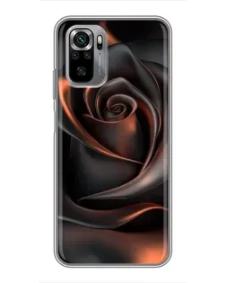 Чехол для Xiaomi Redmi Note 10S с картинкой «Шелковая черная роза» Чехол для Xiaomi Redmi Note 10S с картинкой «Шелковая черная роза»
