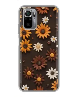 Чехол для Xiaomi Redmi Note 10S с картинкой «Узор из маленьких подсолнухов» Чехол для Xiaomi Redmi Note 10S с картинкой «Узор из маленьких подсолнухов»