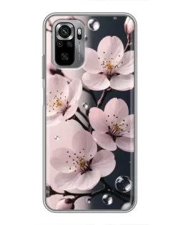 Чехол для Xiaomi Redmi Note 10S с картинкой «Нежная сакура и капли» Чехол для Xiaomi Redmi Note 10S с картинкой «Нежная сакура и капли»