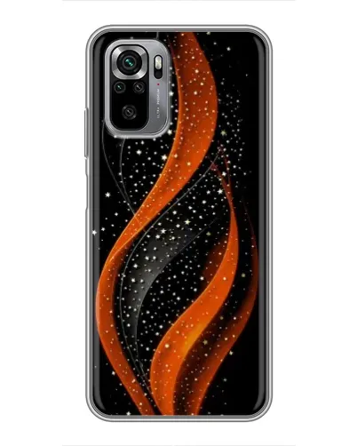 Чехол для Xiaomi Redmi Note 10S с картинкой «Огненная звездная волна»