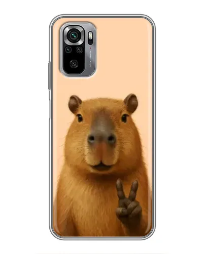 Чехол для Xiaomi Redmi Note 10S с картинкой «Капибара виктория» Чехол для Xiaomi Redmi Note 10S с картинкой «Капибара виктория»